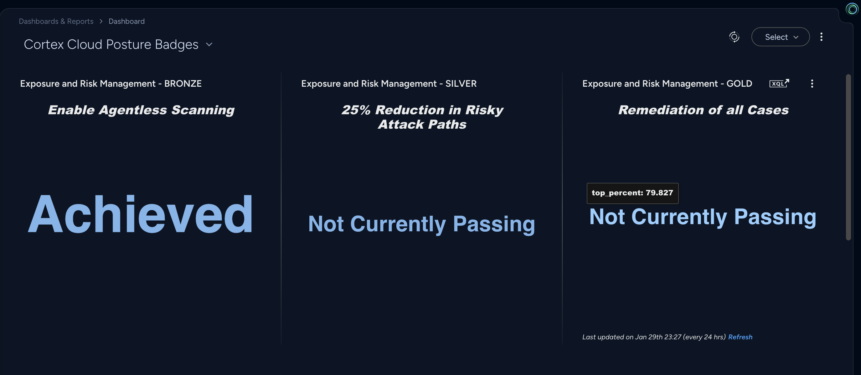 Cortex Cloud Posture Badges screenshot